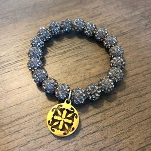 Rustic Cuff Emerson Bracelet Silver Gold EUC